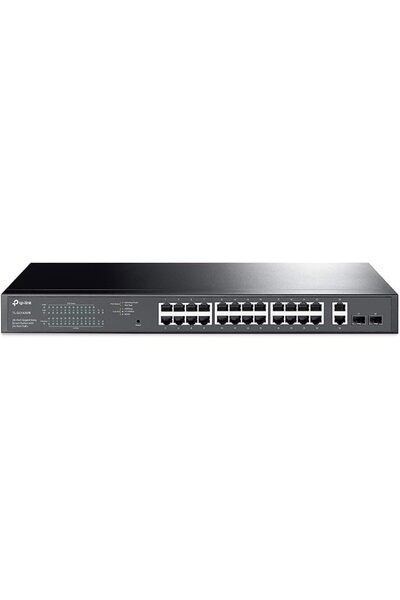 TP-LINK محول ذكي سهل الاستخدام بـ 28 منفذ جيجابت مع 24 منفذ جيجابت PoE+