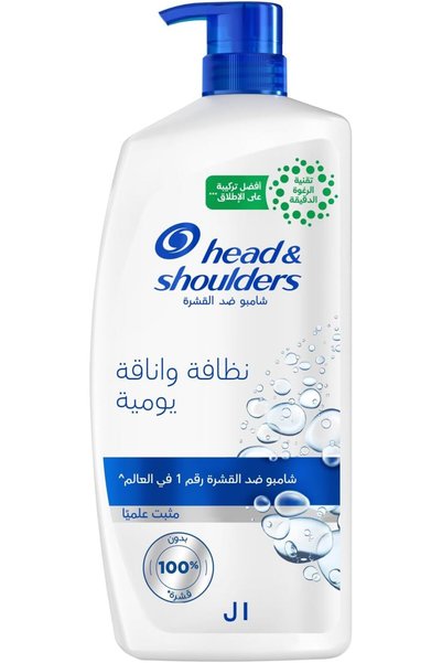 Head & Shoulders Daily Clean Anti-Dandruff Shampoo with MaxFoam Technology, Clinically proven, 1L