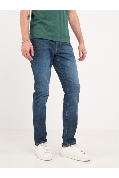 Lee Cooper - Blugi barbat slim cu aspect usor decolorat