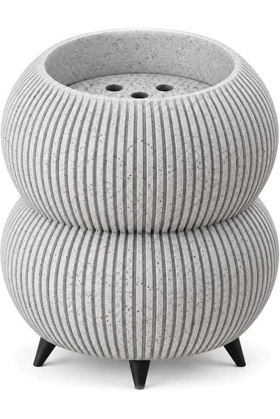 Generic Ribbed Bubble Planter with Legs, 8.8 cm Opening, Marble