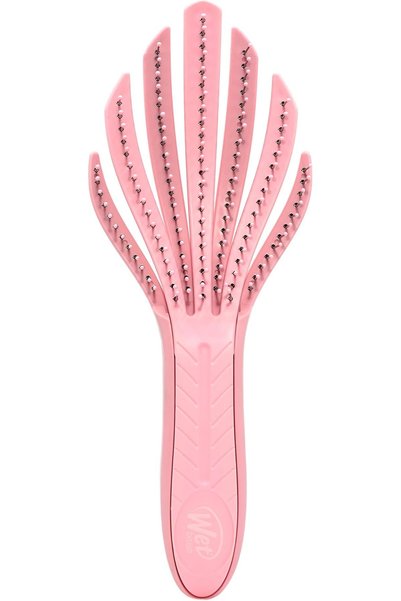 Wet Brush فرشاة فك تشابك الشعر Go Green - لون وردي فاتح - شعيرات فائقة النعوم...
