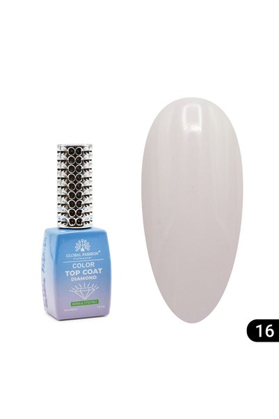 global fashion Έγχρωμο Top Coat, 12 ml, 16
