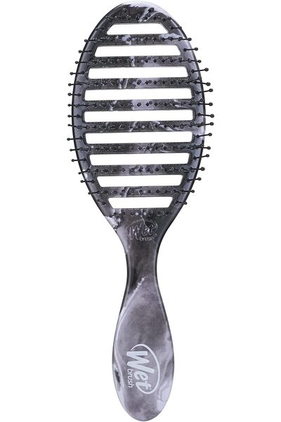 Wet Brush فرشاة الشعر ويت براش سريعة الجفاف، لون أزرق سماوي، تصميم مفتوح للته...