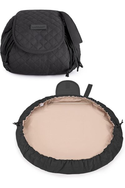 BAGSMART Lazy Makeup Bags for Women, Waterproof Drawstring Cosmetic Bag Trave...