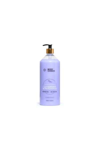 Body Choice Gel de duș calmant și hidratant, cu parfum de lavandă și patchoul...