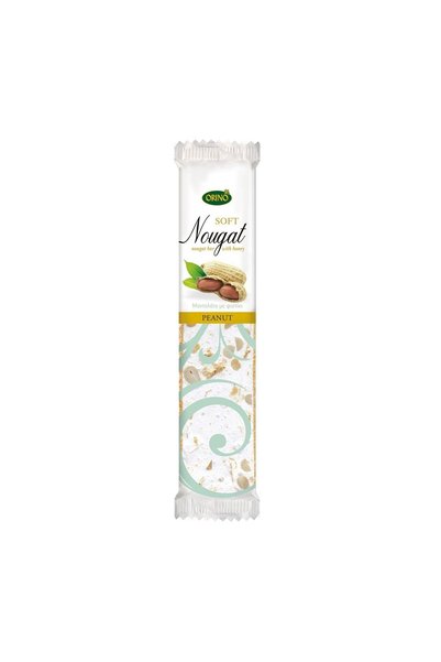 ORINO Nuga 70 g cu arahide și miere – gustare densă și practică pentru birou,...