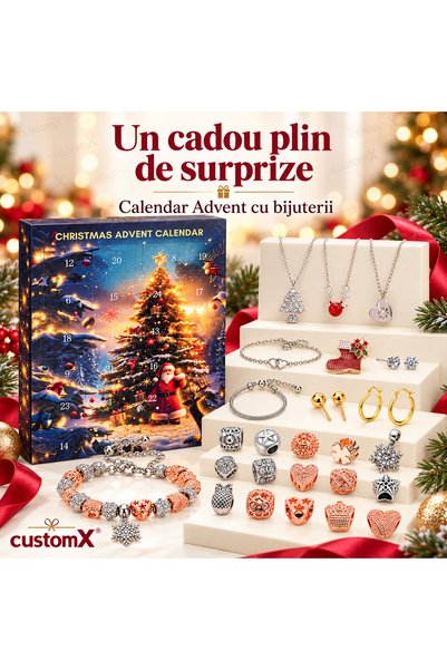 Generic Brand Calendar Advent Craciun customX, 24 de surprize cu bijuterii si...