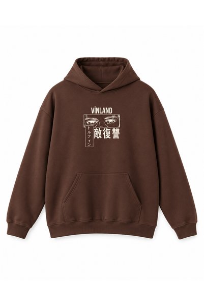Vordevia Vinland Saga Printed Cotton 3 Thread Threaded Oversize Sweatshirt