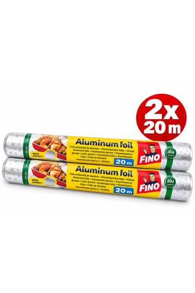 Generic Brand Set 2x 20 m FINO Embossed Aluminum Foil with Relief Pattern