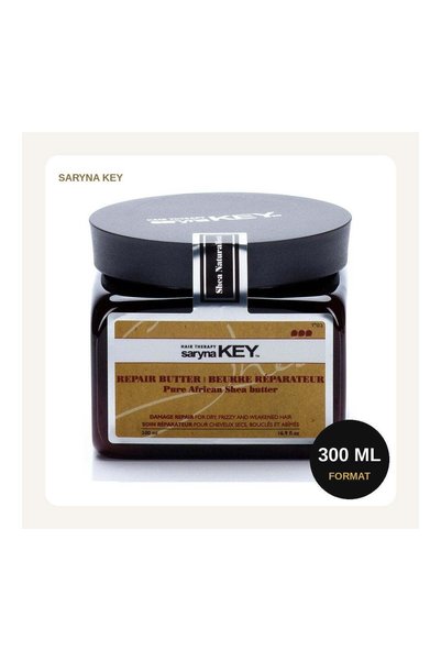 Saryna Key Mască de păr cu unt de shea Damage Repair pentru păr gros, uscat ș...