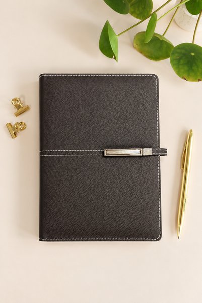 Lizy 2027 Multifunctional Organizer Planner - Lockable Faux Leather Cover, 4 ...
