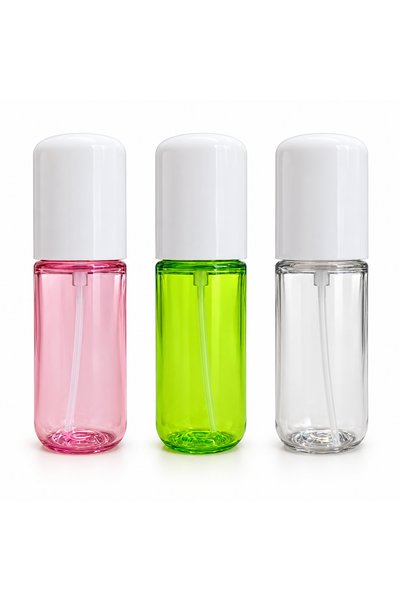 Generic Brand Refillable Empty Spray Bottle with Manual Pump and White Cap