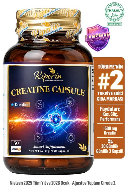 Kiperin Kreatin Monohidrat | Aktif Yaşam | 500mg | 90 Kapsül
