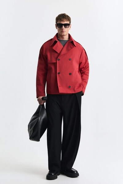 Antioch Relaxed Double-Breasted Trench Coat