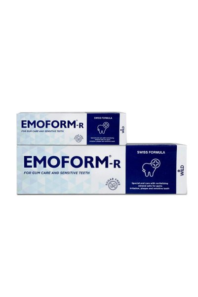 Emoform - مجموعة معجون الأسنان لإزالة البلاك، 150+50 جم