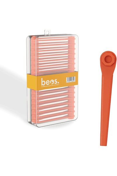 BEOS Set de 100 lame din plastic pentru trimmer de gazon Gardena Art 9823 982...