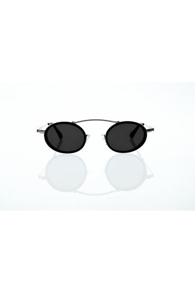 FRANCO VITAL FV ISIS SLV 47-25 145 Charcoal Grey Lens, Silver Frame Sunglasses