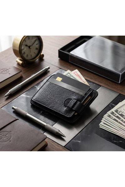 Musoo Luxury Genuine Leather Card Holder and Business Card Holder - Ultra-Thi...