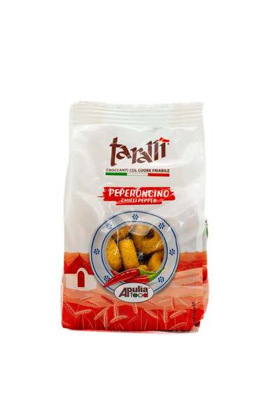 Apulia Food Tarallini cu ardei iute, 250 g