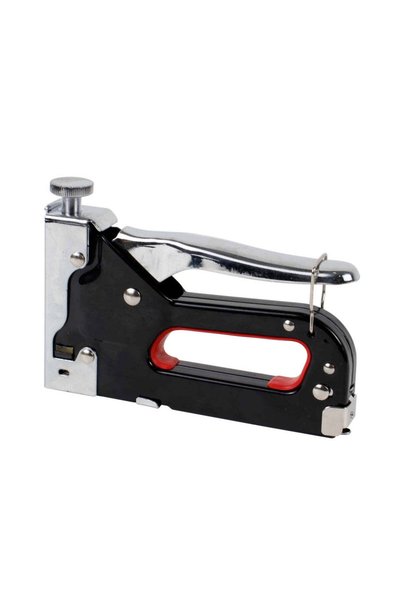 FOXMAG24 Manual Upholstery Stapler, Metallic, Steel, Staples 4-14 mm