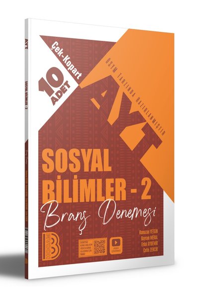 Benim Hocam Yayınları AYT Sosyal Bilimler - 2 Çek Kopar 10'lu Branş Denemesi