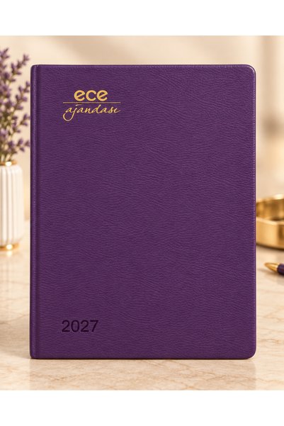 Ece Аладжацъ 2027 110 гр хартия цвят слонова кост термо кожена корица 18,5x23,5