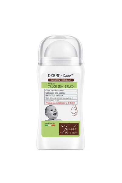 Fiocchi di riso Roll-on protector Dermo-Zzzz Talco Non Talco, 60ml, 0luni+