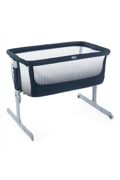 Chicco Patut atasabil Next 2 Me Air, India Ink (Albastru), 0 luni+