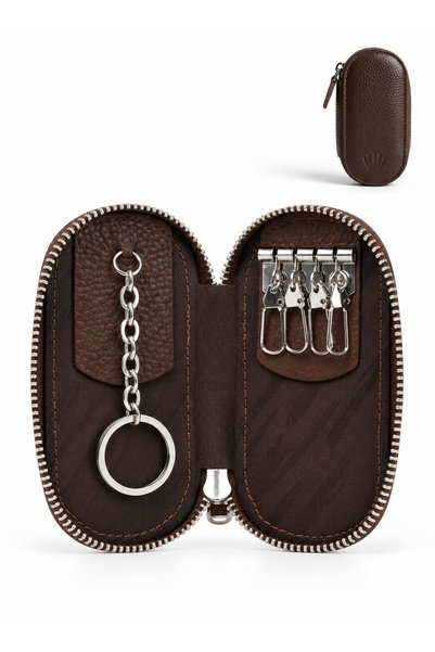 WATCHOFROYAL Keypod Brown Keychain Wallet