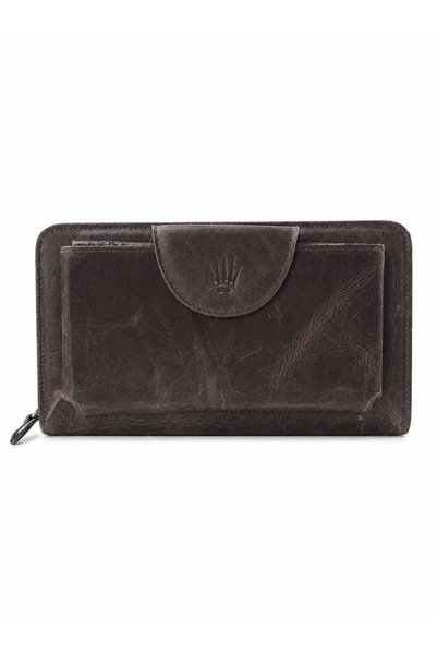 WATCHOFROYAL Lucas Gray Genuine Leather Phone Wallet