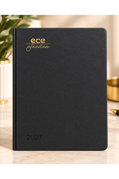 Ece Agenda alacati 2027 110 gr ivory paper thermo leather cover 18.5x23.5