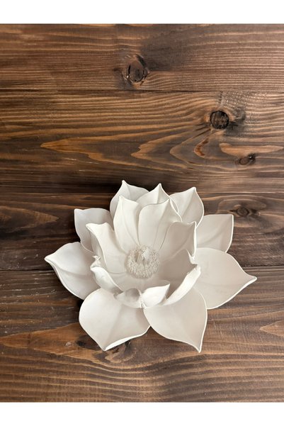 Ham Polyester Lotus Çiçek Obje Orta
