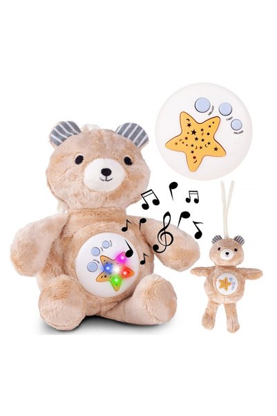 MalPlay Musical teddy bear with star projector