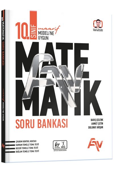 KR Akademi Yayınları 10. Sınıf Matematik Maarif Modeli Soru Bankası FAV Yayın...