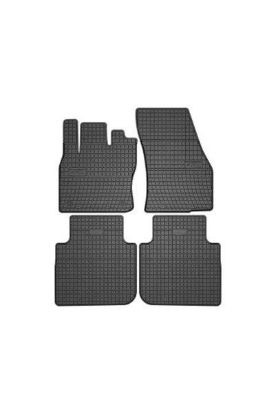 SMARTIC Rubber car mats compatible with Volkswagen Tiguan Allspace SUV 2017-2...