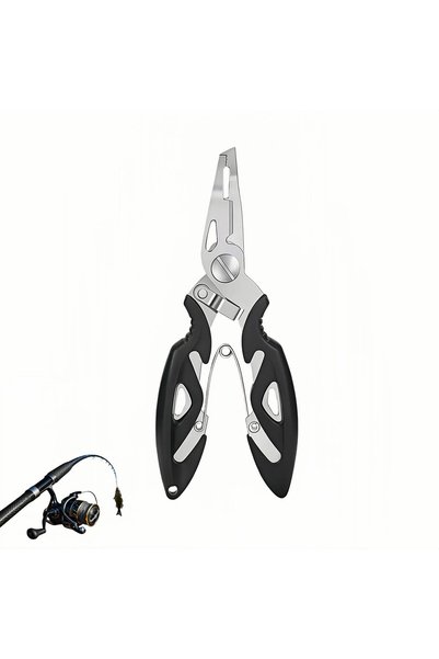 TERRIFI Fishing Pliers, Stainless Steel Multi Tool, Spring Loaded Hook Remove...
