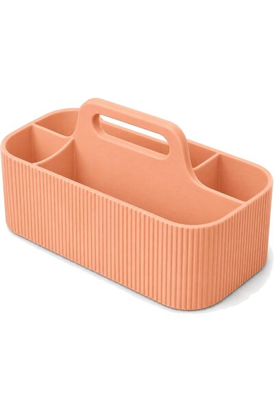Generic Desk Caddy with Handle and 2 Removable Compartment Inserts, Art Suppl...