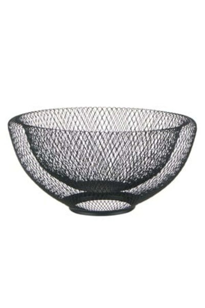 UNIC Black Metal Fruit Bowl with Mesh Ø30x15cm
