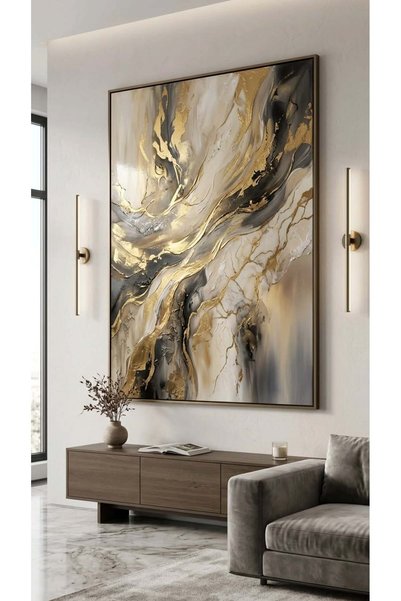 lawhat A Piece of Art That Embodies the Beauty of Luxurious Marble with Flowi...