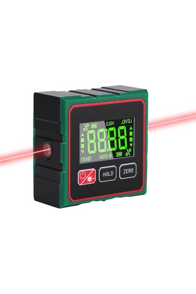 GENERAL مكتشف الزاوية الرقمية - شاشة LCD مقياس الميل مقياس الزاوية المنقلة، م...