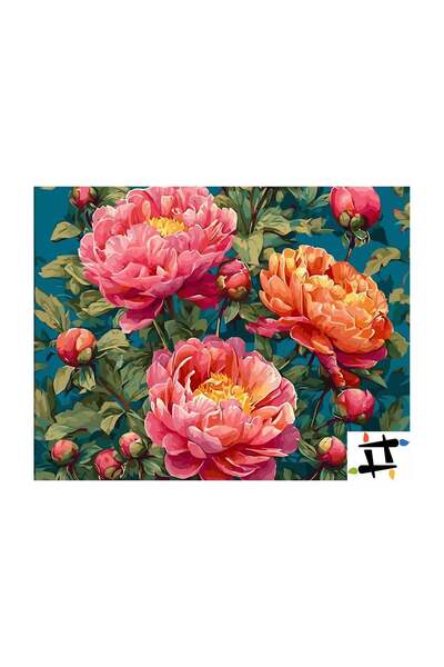 Painting-numbers Set pictura pe numere Gradina viselor 6613, panza pe rama le...