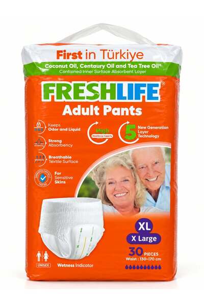 BOZKAR Freshlife Absorbent Underwear Adult Incontinence Pads, Unisex – XL (X-...