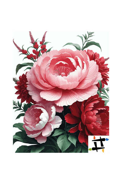 Painting-numbers Set pictura pe numere soapte de Catifea 6676, panza pe rama ...