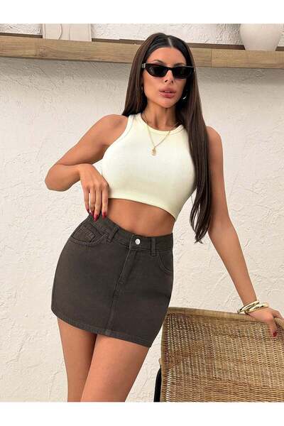 Sheya Mini skirt, brown