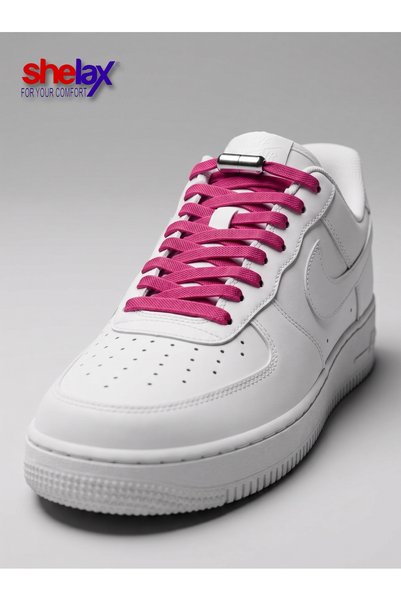 SHELAX Flat Metal Capsule-Lock Smart Shoelace - Pink