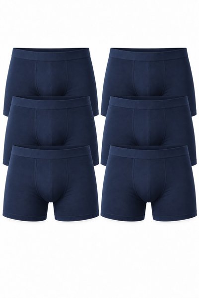 REN Boxeri modal bleumarin pentru bărbați, set de 6, boxeri din material moda...
