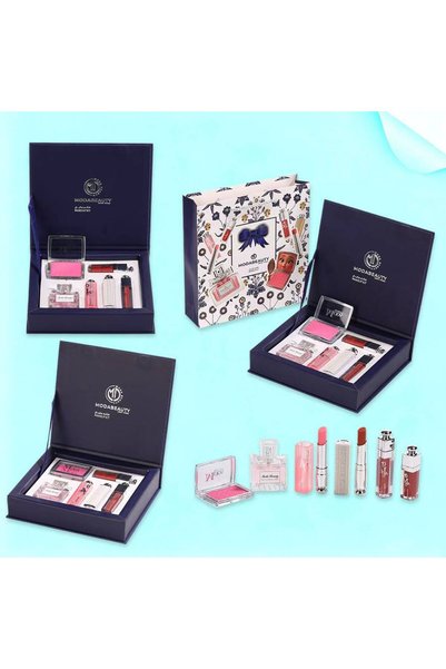 Moda Beauty مودا بيوتي طقم مكياج مع عطر مكون من 6 قطع