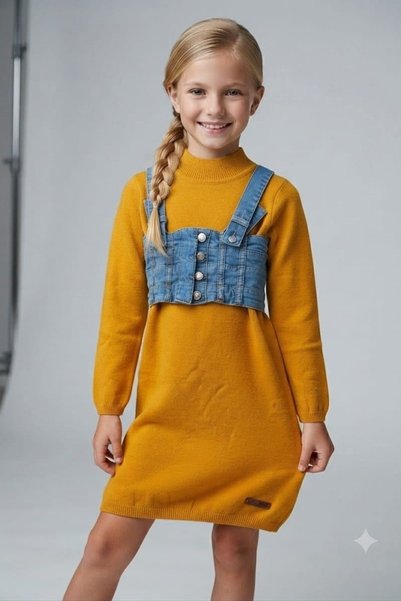 Hiccup HİLAL AKINCI KİDS Rochie pentru copii din bumbac acrilic