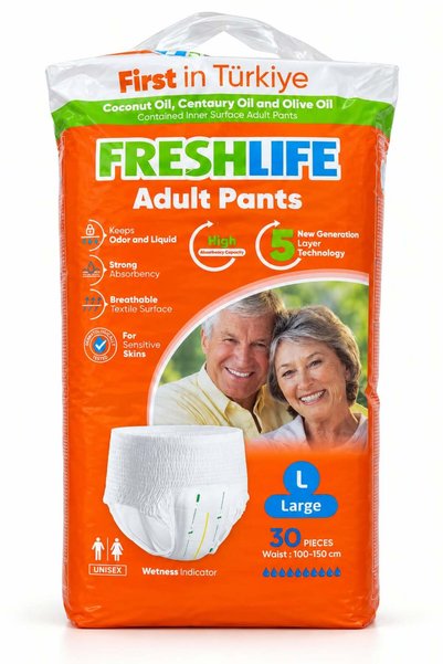 BOZKAR Freshlife Absorbent Underwear for Adults, Unisex – L (Large) – Highly ...