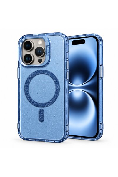Microsonic SparkMag Luxe Blue Case Compatible with the Apple iPhone 15 Pro Max